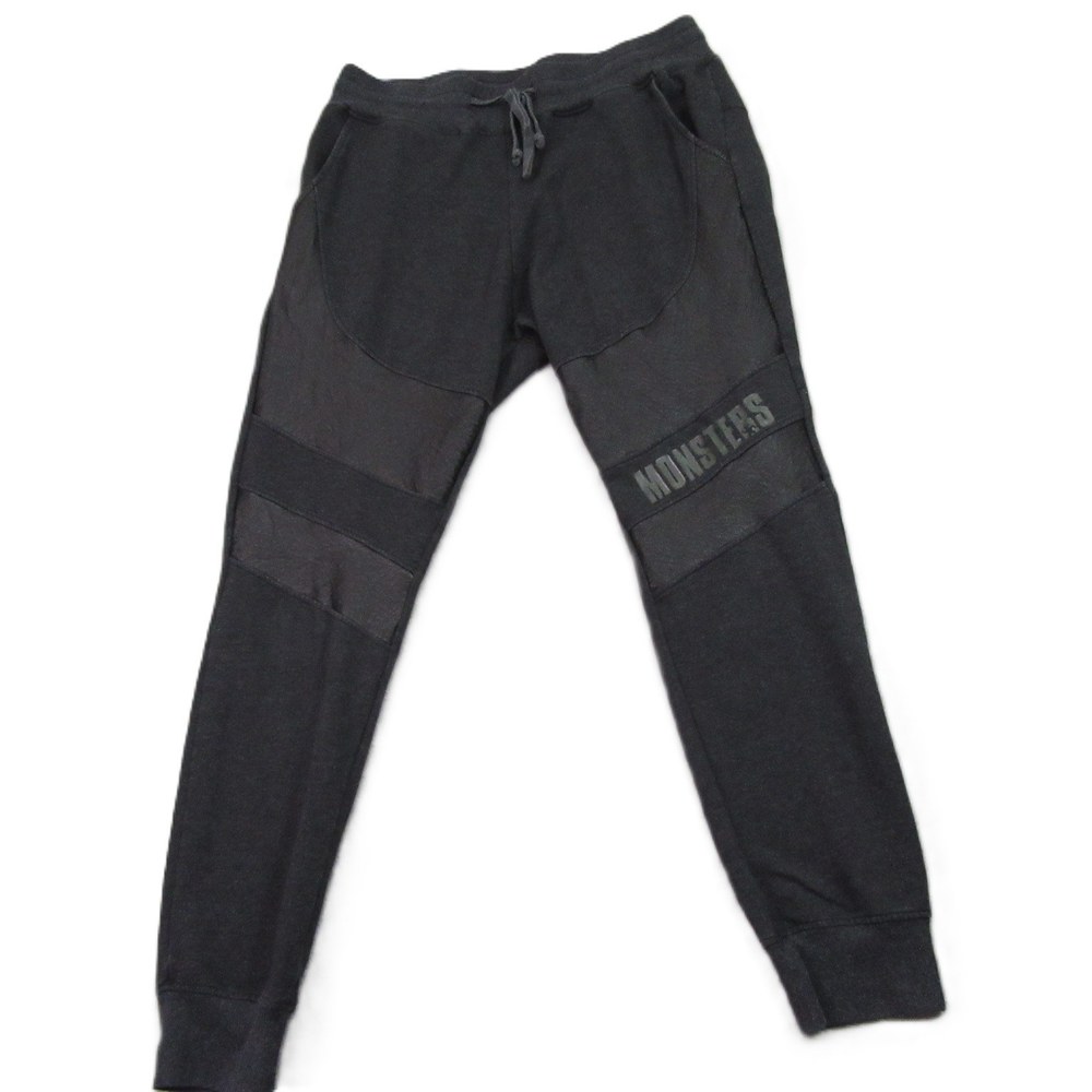 Monsters Dance Gear Mens Athletic Jogger‎ Sweatpants L Black Hip Hop Spellout